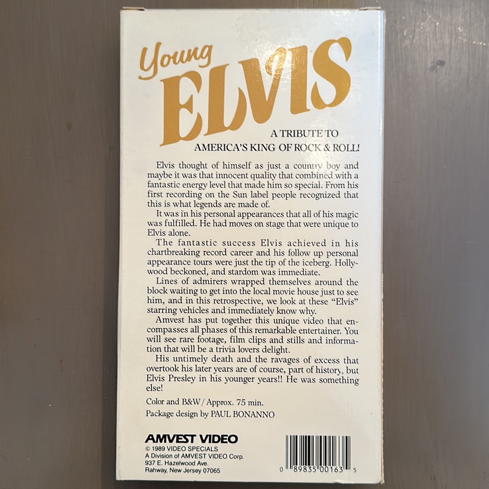 Young Elvis VHS - Picture 2 of 3